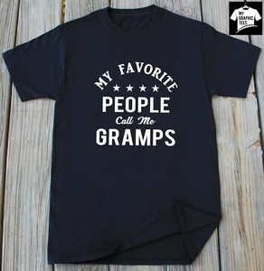 Gramps T-shirt Papa Grandfather Fathers Day Gift Grandpa Funny Tee Shirt - Picture 1 of 3