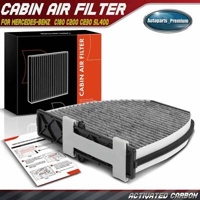 Filtro de aire de cabina de carbón activado para Mercedes-Benz AMG GT C180 C200 C230 E200 Foto 1 de 4