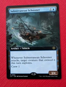MTG *EXTENDED ART* The Lost Caverns Of Ixalan Rare SUBTERRANEAN SCHOONER NM - Imagen 1 de 1