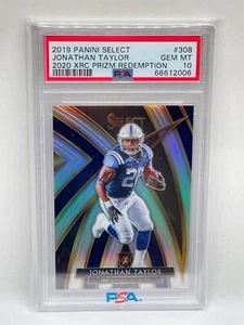 Jonathan Taylor 2019 Panini Select 2020 XRC Prizm Redemption Rookie #308 PSA 10 - Bild 1 von 2