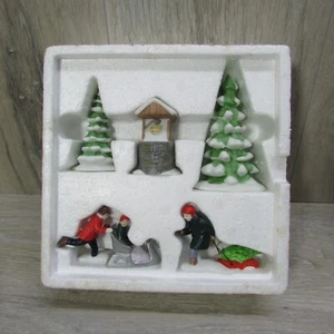 Dept 56 Navidad Invierno Village Accesorios Set 5 Piezas Caja Original - Imagen 1 de 8
