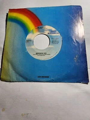 BRENDA LEE -  I'M SORRY / ALL ALONE AM I MCA VG+ F324 - Image 1 of 2