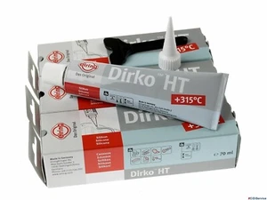 3 x Elring 036.164 Dirko HT Silicone Grigio Alte Temperature -60°C + 315°C 70ml - Foto 1 di 5