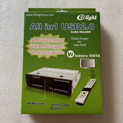 Boxed New Enlight All in1 USB2.0 Card Reader - Internal with Remote Control - Image 1 of 3