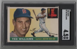 1955 Topps TED WILLIAMS #2 VG-EX+ SGC 4.5 Boston Red Sox Great Investment TD89 - Picture 1 of 2