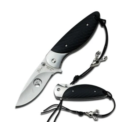 Cuchillo plegable manual Elk Ridge 7" bloqueo general G10 mango negro EP-001BK Foto 1 de 3