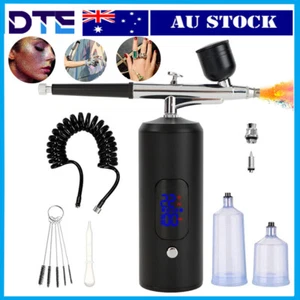 Spray Gun Kit Mini Air Brush Airbrush Compressor Paint Art For Art Craft Model - Picture 1 of 9