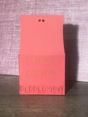 Vela votiva de aromaterapia de menta hecha a mano - Paquete de seis Foto 1 de 2