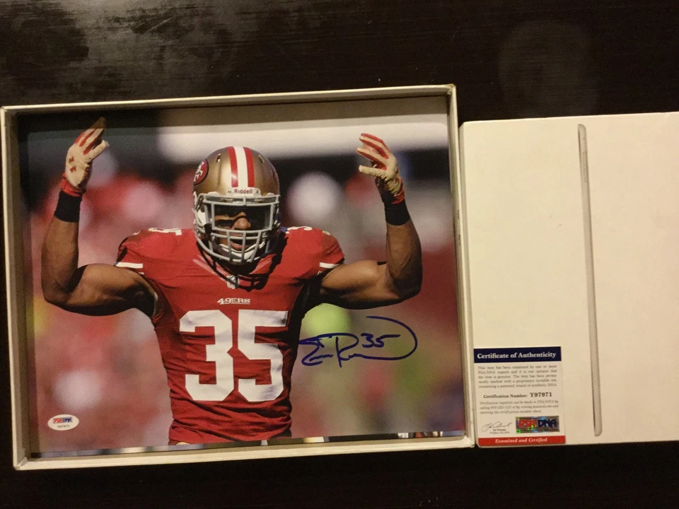 Foto firmada por Eric Reid SF San Francisco 49ers 11x14 PSA ADN certificado de autenticidad autografiada b Foto 1 de 1