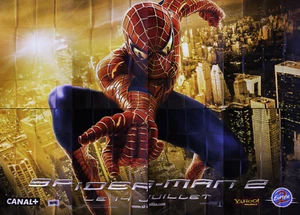 SPIDERMAN 2 ️🕸️ Huge French Eight Panel Vintage Movie Poster Original 2004 - Picture 1 of 15