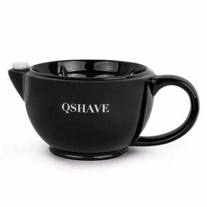 QSHAVE RAZOR SHAVING SCUTTLE MUG BLACK BRAND NEW SEALED BOX MAKE AN OFFER!! - Picture 1 of 1