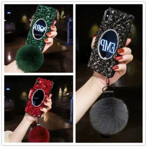 For iPhone 12 Pro Max 11 XS XR 7 8 Bling Sparkle Glitter Diamond Rhinestone Case - Photo 1 sur 11