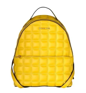 MICHAEL KORS Sheila Medium Front Pocket Backpack Quilted Daisy Yellow - Picture 1 of 7