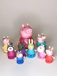 Peppa Pig Figures Bundle Family and Friends 9 Pieces - Imagen 1 de 20