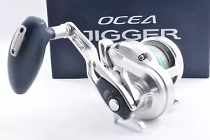 Carrete de agua salada para mano derecha Shimano 17 Ocea Jigger 1500PG casi como nuevo de Japón de colección - Imagen 1 de 12