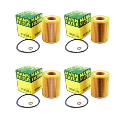 Mann Oil Filter HU925/4x 4 Pack fits BMW 3 Series E46 325ti 323Ci 325Ci 330Ci - image 1 of 4