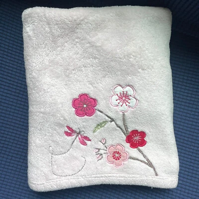 Manta KIDSLINE Rosa Claro Suave Bebé Niña Flores Libélula Seguridad Lovey Foto 1 de 3