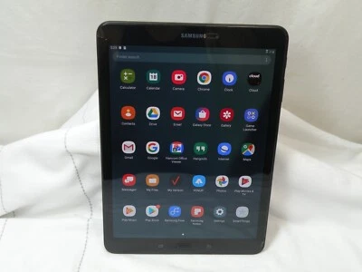 SM-T827V  Verizon Samsung Galaxy Tab S3, 9.7", 32GB, 4G, WiFi,  Black, Cracked - Image 1 of 4
