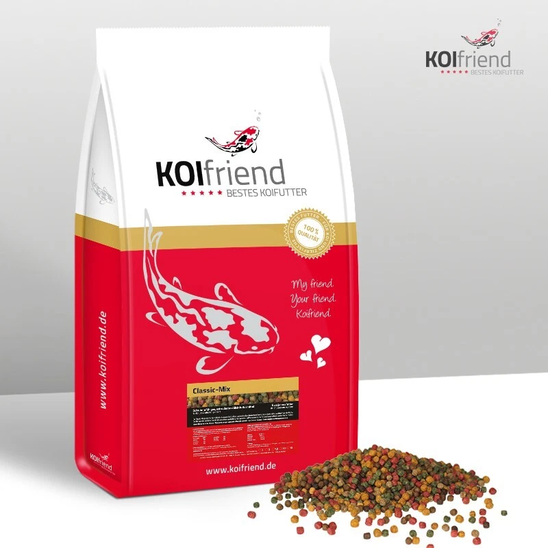 Koifutter Classic Mix 2,5 - 15 kg 5 Sorten Spirulina Fischfutter Koifutter - Bild 1 von 4