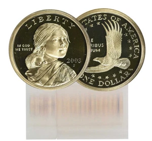 2003-S PP Sacagawea Dollar 25 Münzen Rolle - Bild 1 von 3