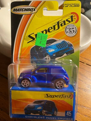 2004 CHRYSLER PANEL CRUISER 1/64 MATCHBOX SUPERFAST #45 #H2344 BLUE - Image 1 of 3