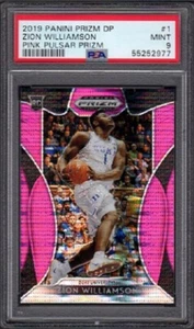 Zion Williamson Panini Draft Picks RC #1 2019 Pink Pulsar Prizm graduado PSA 9 - Imagen 1 de 2