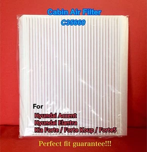 C35660 AC CABIN AIR FILTER for HYUNDAI Accent Elantra / KIA Forte CAF1846P 49377 - Picture 1 of 2