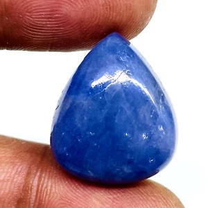 26 Cts Natural Tanzanite 21x18mm Pear Huge Cabochon Violet Blue Loose Gemstone - Picture 1 of 13