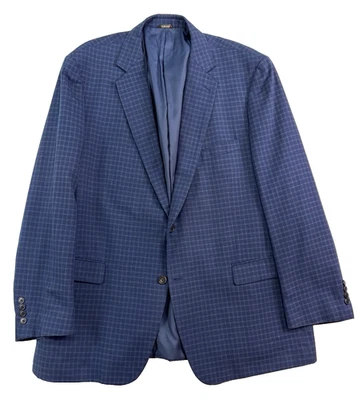 Oak Hill 2XLT 50L 52L Azul Marino Cuadros Blazer Chaqueta Traje Deportivo Abrigo Toda Temporada Foto 1 de 4