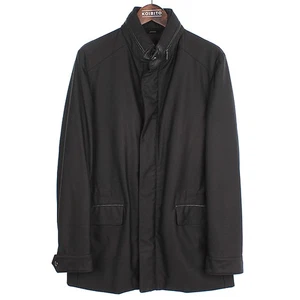 BRIONI Espresso Color 100% Virgin Wool Lambskin Lining Blend Jumper + Hat Includ - Picture 1 of 6