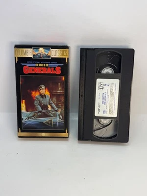 Night Of The Generals 1967 VHS Tape, Peter O’Toole Omar Sharif WW2 WWII War Film - Image 1 of 4