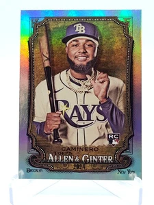 JUNIOR CAMINERO (HOT BOX FOIL RAINBOW REFRACTOR) ROOKIE 2024 Allen & Ginter #92⚾ - Picture 1 of 2