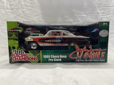 1/18 Racing Champions 1966 Chevy Nova Pro Stock RARE Chrome Chase of John Force - Image 1 of 4