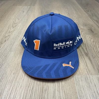 Red Bull Racing Hat Cap Snap Back One Size F1 Car Racing Max Verstappen Puma - Image 1 of 4