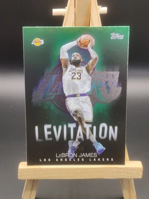 2025-26 Topps Basketball -LeBron James LA Lakers Levitation - Green Foil /99  - Image 1 of 3