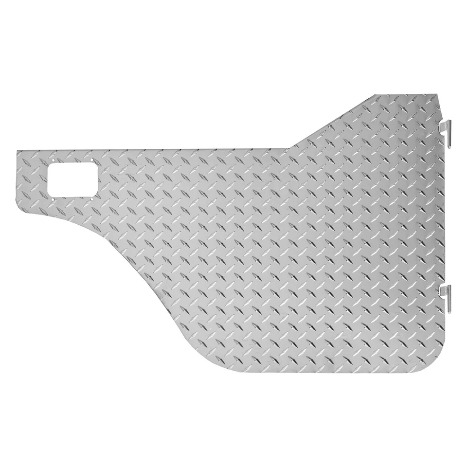 For Jeep CJ5 76-83 Warrior Diamond Plate Half Doors w Rotary Style Paddle - Image 1 of 1