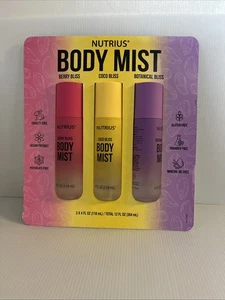 Nutrius Body Mist, Sorte, 4 flüssige Unzen 3 Flaschen - Bild 1 von 2