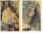 LOT (2) THE GREAT BEEHIVE, THE WITCH HOWE CAVERNS, NY. CARTE POSTALE VINTAGE