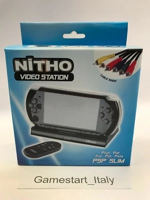 VIDEO STATION + COMPONENT CABLE FOR SONY PSP SLIM - NEW NUOVO NITHO DOCKING - Immagine 1 di 4