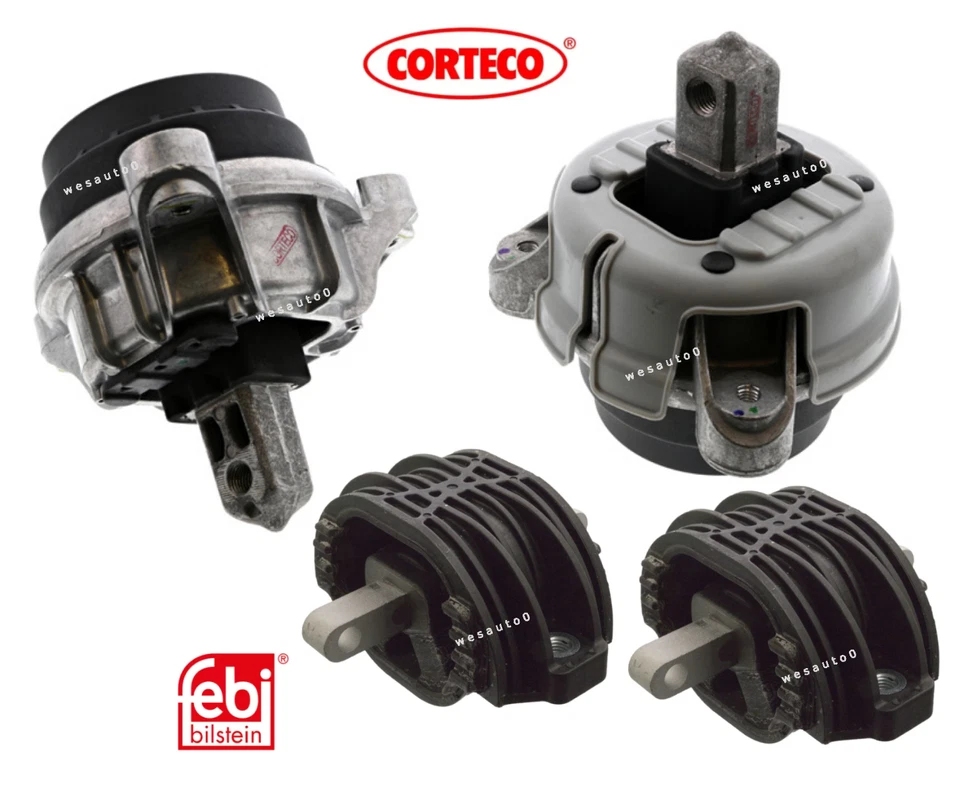 OEM Engine Mount & Transmission Mount Set 4pcs for BMW 740i 740Li 11-12 - Image 1 of 1