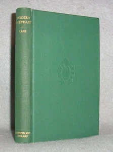 Antique Modern Egyptians Book Islam Religion Arabic Civilization E.W. Lane 1944 - Picture 1 of 13
