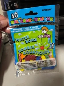 Unique 40ct. Mulitcolor Water Bomb Balloons Party Favors New!!! - Picture 1 of 2