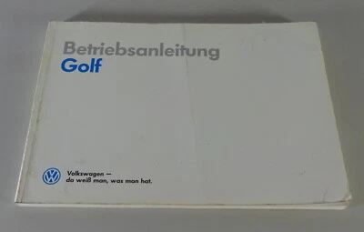 Manual De Instrucciones VW Golf 2 / II Gasolina / GTI / Diésel / Syncro 1990 - Imagen 1 de 3