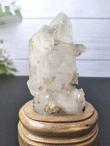 Natural Ephemeral Two-Terminated Raw Clear Quartz Energy Pillar Crystal Specimen - Picture 1 of 6