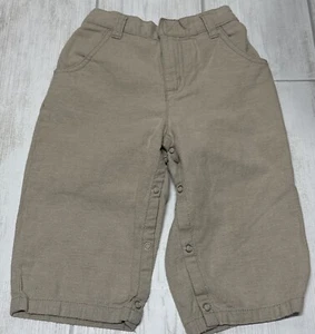 Gymboree Khaki Linen Blend Pants Size 12-18 Months Tan Boys - Picture 1 of 5