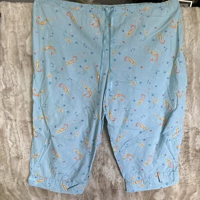 Pantalón de salón cacique para mujer azul recortado sirena pez cordón 22/24 Foto 1 de 4