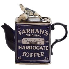 NEW Farrah’s Harrogate Toffee Yorkshire Tin Ceramic Novelty Tea Pot