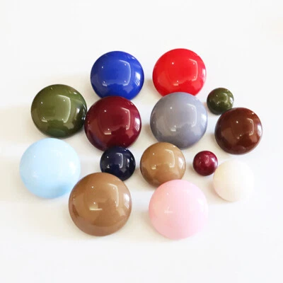 10/8/6pcShank Buttons Glossy Mushroon Shape DIY Sew Overcoat Trench Coat Costume - Image 1 of 4