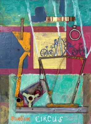 Circo de David Davidovich Burliuk - Impresión mate de calidad - MARCO ME 13x19 Foto 1 de 2
