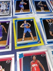 2021 Donruss Basketball Card Lot Josh Giddey Yellow Flood + Rated Rookies - Picture 1 of 11